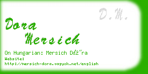 dora mersich business card